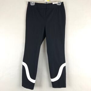 Alfani Petite Black White Graphic Oasis Comfort Waist Skinny Leg Ankle Pants